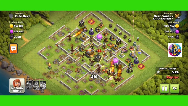 Dragon attack with King / Clash of Clans / Ghemz Adventures