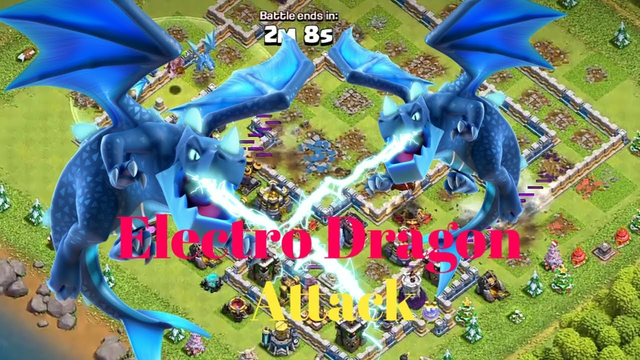 Electro dragon attack in town hall 12 base clash of clans gameplay