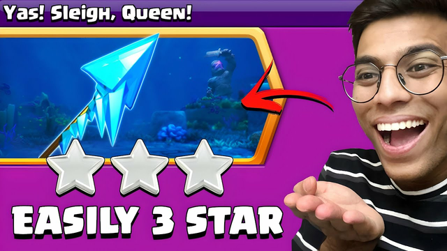 easiest way to 3 star YAS! Sleigh Queen! Challenge (Clash of Clans)