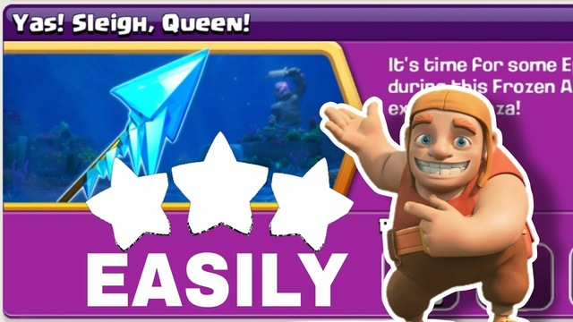 How to 3 star Yas! Sleigh, Queen! Challenge  ( Clash of Clans )