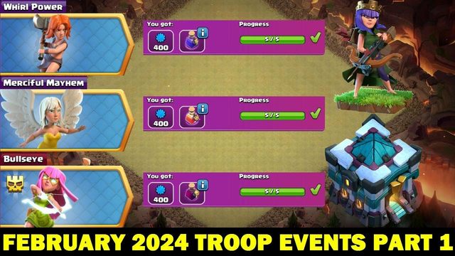 Clash of Clans February 2024 Troop Events Part 1 ! 3 Star Strategy.
