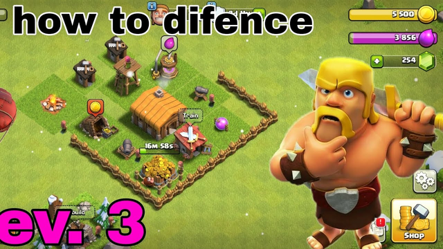 How To Difence Your vill Clash Of Clans || Update your army lev. 3 Town holl #coc #clashofclans