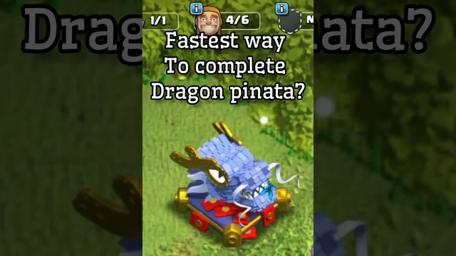 #Fastest Way to complete Dragon Pinata Event in #clashofclans #shorts #shortsviral
