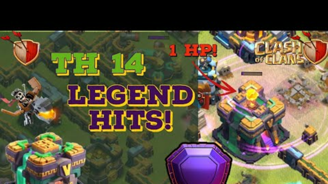 TH 14 LEGEND HITS! || CLASH OF CLANS