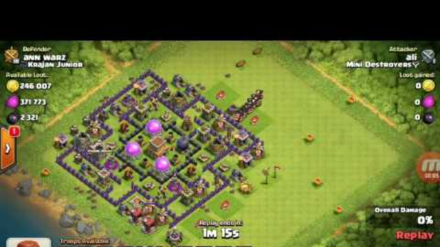 CLASH OF CLANS WAG army 3 stars