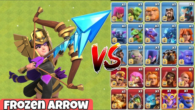 Frozen Arrow Vs All Maxx Troops (clash of clans )b#clashofclans #clashofclansvideos