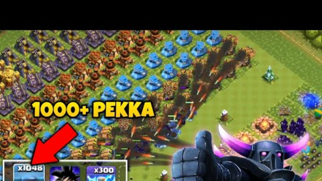 OVERWHELMING FORCE: UNLEASHING 1000+ P.E.K.K.As IN CLASH OF CLANS