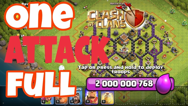 Clash of clans one attack a full