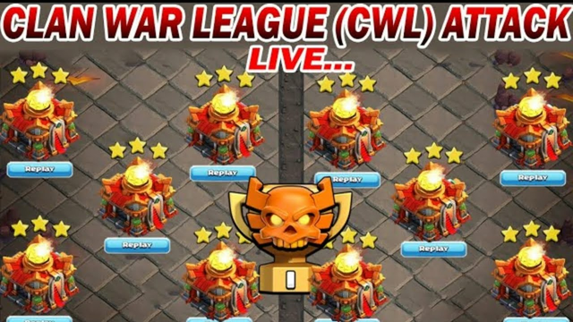 HOW TO 3 STAR IN CWL...LIVE CWL ATTACKS....CLASH OF CLANS....COC....