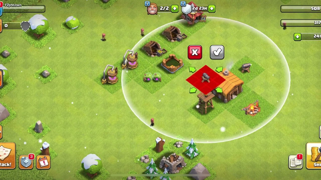 Playing f2p clash of clans new account