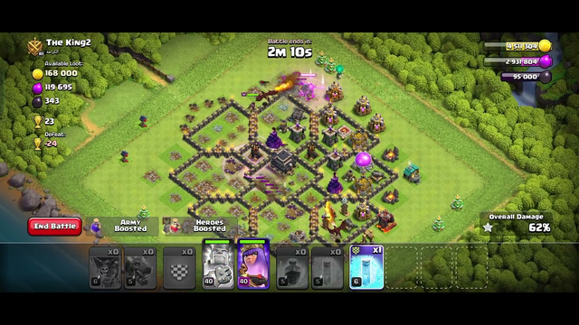 Clash of clans 9th level base best attack | TH9 3star  Attack Strategy 2024 | Town hall 9 Best Army