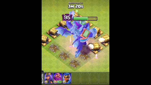 MAX DOUBLE CANNON ON BUILDER BASE VS MAX HEROES IN CASH OF CLANS. #clashofclans #coc #shorts