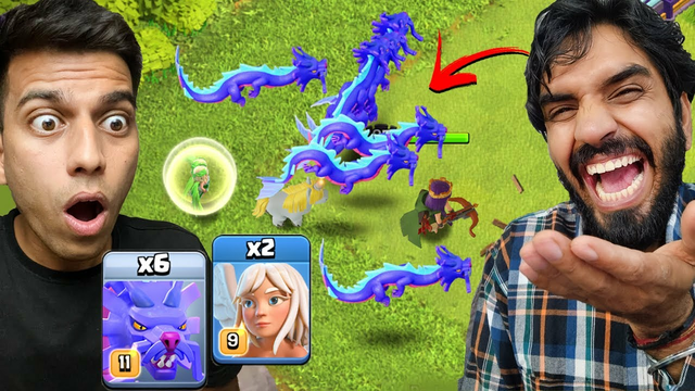 Electro Dragon GOD Surprised me with Azure Dragons (Clash of Clans)
