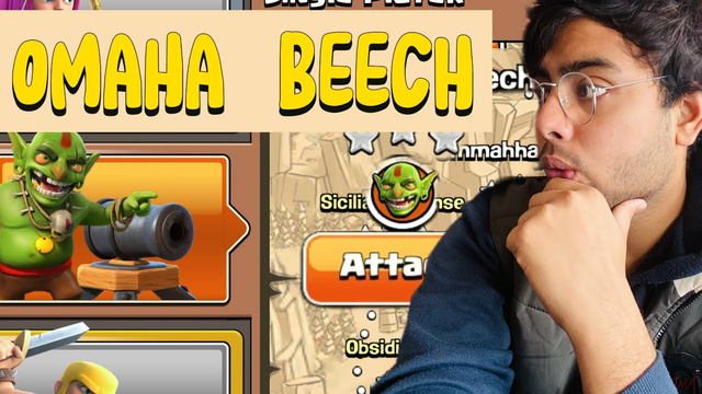 OMMAHA BEECH IN CLASH OF CLANS  ON GOBLIN BASES | COMPLETE OMMAHA BEECH IN #clashofclans