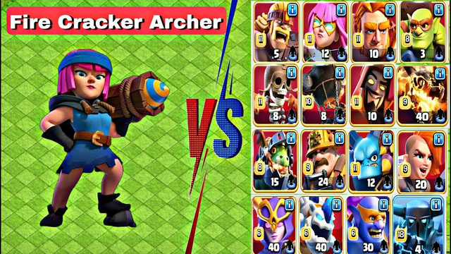 Firecracker Archer Vs All Max Super Troops | Clash of clans.