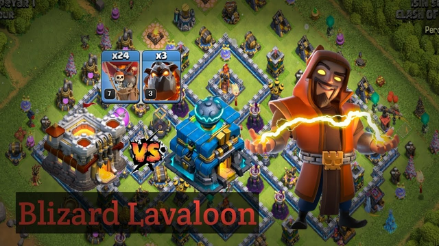 Blizard Laloon Th11 vz Th12 Easy 3 star (Clash Of Clans)