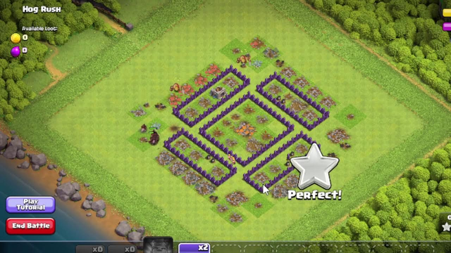 COC- Practice-5 -Hog Rush -Town Hall 7 - Tutorial- (Clash of Clans)