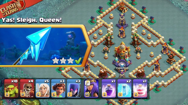 How to easily 3 star Yas! Sleigh, Queen! challenge (Clash of Clans)