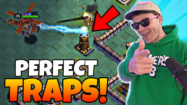 Top Player Gets DESTROYED By 300IQ TRAPS! | Clash of Clans Builder Base 2.0