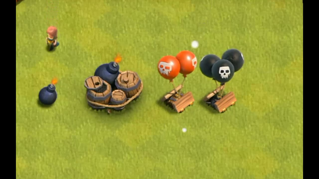 4 types of bombs on level 1 #clashofclans