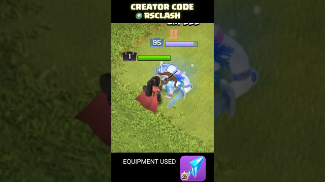 When Th9 Stand Against Th16 ( Hero Equipment) || #clashofclans #shorts #coc
