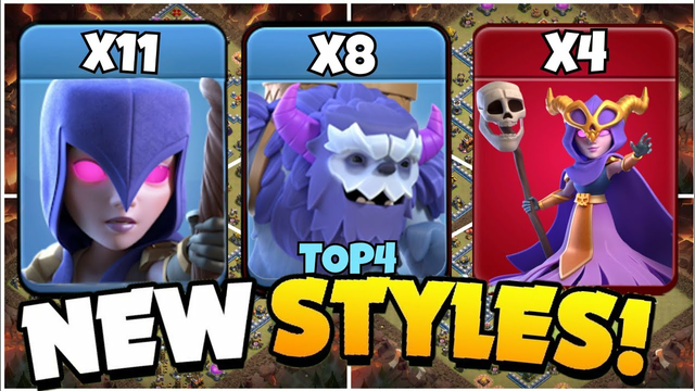 How to Use TH12 Attack Strategies in Clash of Clans ! top 4 Attack Strategy #th12 #yeti #superwitch