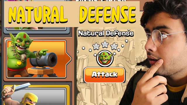 NATURAL DEFENSE IN CLASH OF CLANS  ON GOBLIN BASES | COMPLETE NATURAL DEFENSE IN #clashofclans