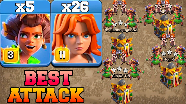 Try This Root Rider Valkyrie Th16 Attack Strategy 2024!! Clash of Clans Town Hall 16 Attack Strategy