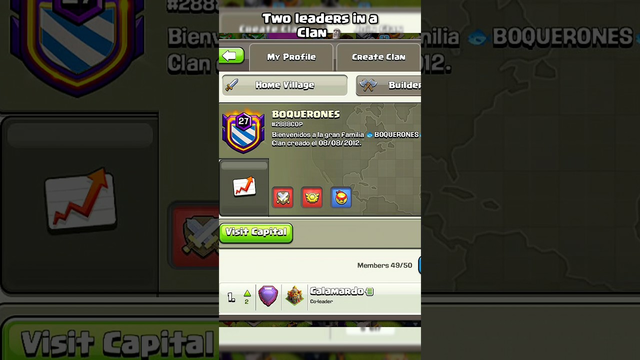 Two leaders in a Clan ll Clash of clans ll #clashofclans #coc