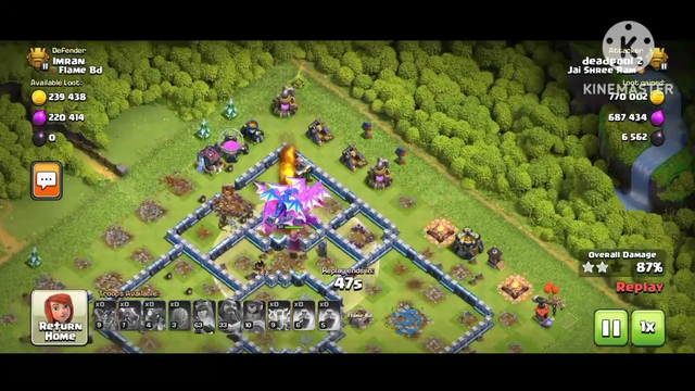CLASH OF CLANS //.  SPAM ATTACK ED+DRAGON // MUST WATCH //