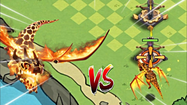 SUPER DRAGON [ COC ] VS Every Level Of X-BOW - Clash Of Clans