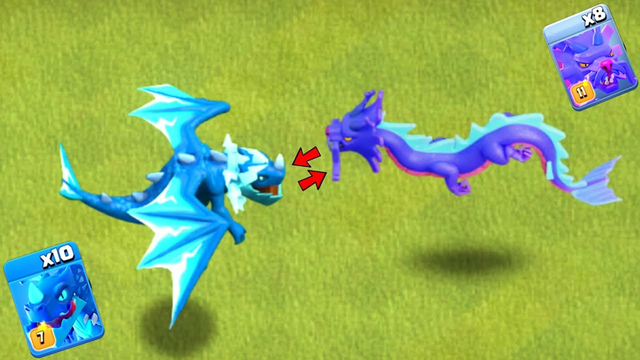 Azure Dragon Vs Electro Dragon - Clash of clans