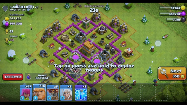 CLASH OF CLANS PART 11 || 47 ARCHER,  16 GIANTs, 5 BALLOONs, 2 LIGHTNING SPELL