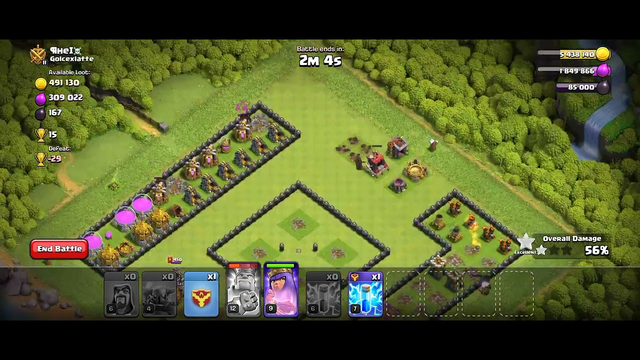 Complete damage In Clash Of Clans By Pekka Level 4