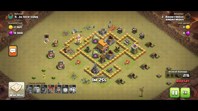 War TH5 Attacking - Clan Anonymous Clash of Clans