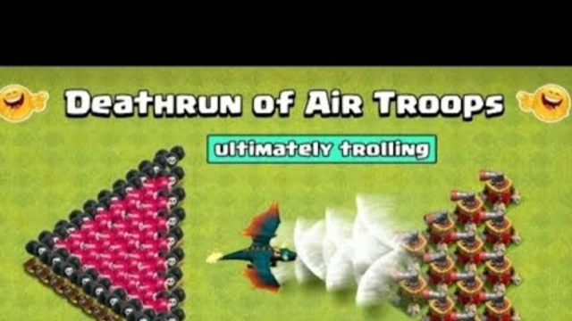 DEATHRUN of Air Troops in Clash of Clans | Air Troops Vs Air Traps | coc @DEVIL__gAMING9#shorts