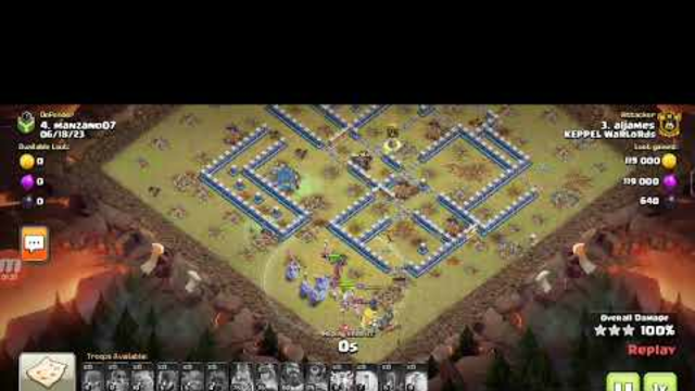 Clash of clans 3-Star War Attacks Town Hall 13
