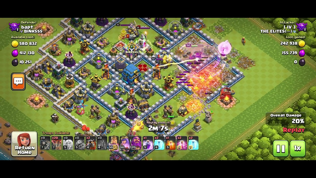 Epic Th11 Attack Strategy [Th11vsTh12] | LaLoons + QW + Flame Flinger | Clash of Clans