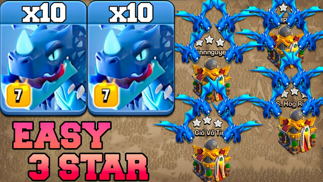 10 Electro Dragon Attack Th16 Guide !! Best Th16 Attack Strategy in Clash of Clans 2024