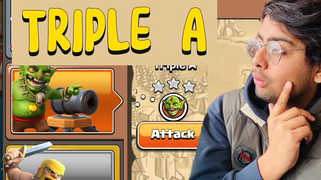 TRIPLE A IN CLASH OF CLANS  ON GOBLIN BASES | COMPLETE POINT MAN IN #clashofclans #coc