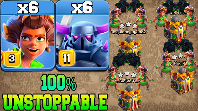 Th16 Attack Strategy With New Root Rider + Pekka !! Best Th16 Attack in Clash Of Clans
