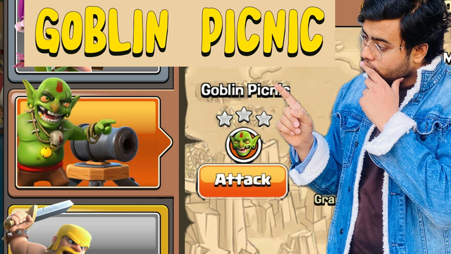 GOBLIN PICNIC IN CLASH OF CLANS  ON GOBLIN BASES | COMPLETE POINT MAN IN #clashofclans #coc