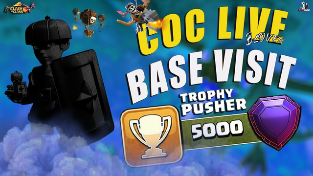 COC LIVE Base Visiting & Tips / New Hero Coming / clash of clans live stream with BLOVES GAMING #coc