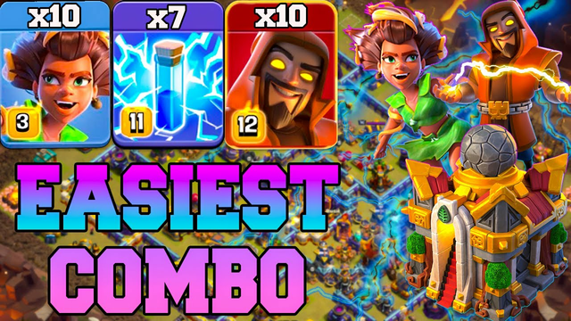 Easiest Super Wizard With Root Rider !! Best Th16 Attack Strategy 2024 Clash OF Clans