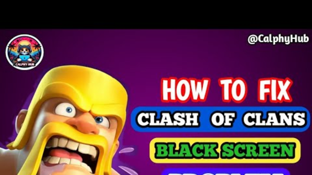How to fix clash of clans Black Screen Problem | how to fix coc Black Screen #blackscreen #coc