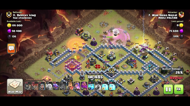 Clash of clans th12 attack th13 time fail