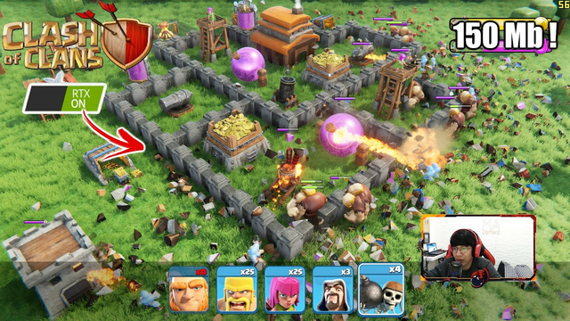 Clash Of Clans RTX ON HD Graphic (COC RTX ON) !!! 150 Mb Saja !
