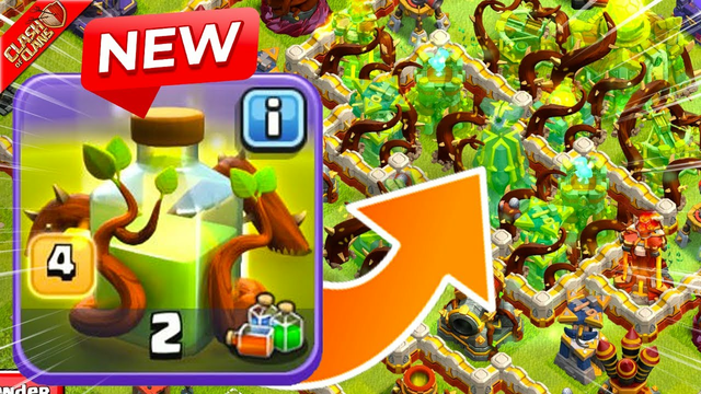 LOCK UP ENEMY BASES WITH OVERGROWTH SPELLS! - Clash of Clans