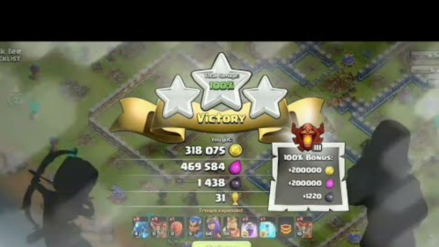 Clash Of Clans Gameplay || COC Short Gameplay || Clash of clan Attack th 13