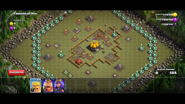 Clash Of Clans | #cannonballrun | Part-6 | In easy step |